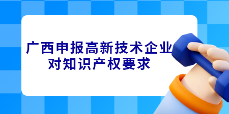 廣西申報高新技術企業對知識產權要求是什么？